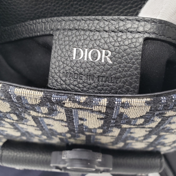 SOLD!!!Christian Dior Jacquard HOMME Oblique Calfskin Mini Saddle Backpack - Picture 10 of 15